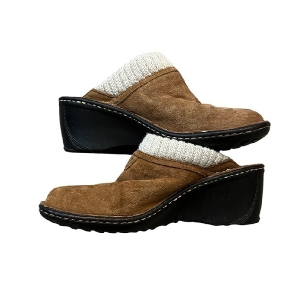 UGG Australia Langford Sheepskin 5744 Brown Suede Clogs / Mules